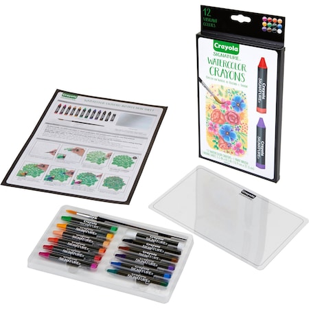 Signature Premium Watercolor Crayons, 24PK